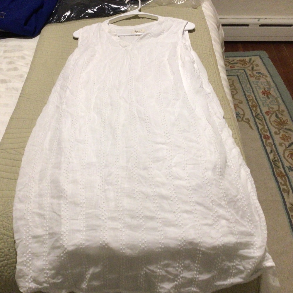 Dress white cotton